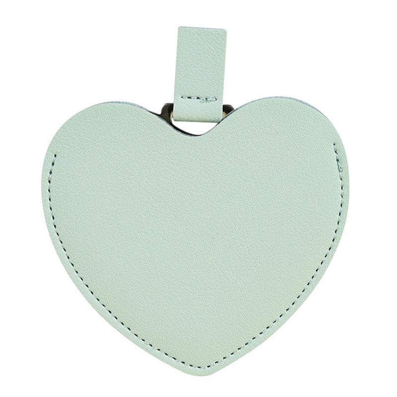 

Mini Heart Makeup Mirror Portable PU Cosmetic Mirror Folding Pocket Compact Mirror Travel Accessories