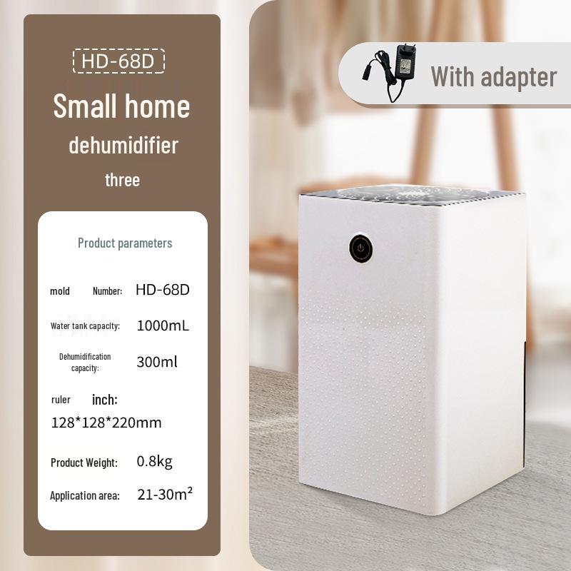 

1000mL Compact Mini Dehumidifier with Semiconductor Technology American Standard Plug