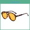 Leopard Pattern Eyewear Unisex Vintage Pilot Glasses Antiultraviolet Sun Shield For Travel