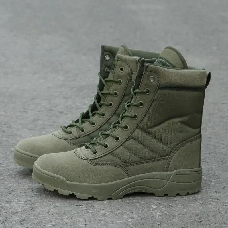 Boots Anti-kick Anti-collision Boots Outdoor Men's Outdoor Hiking Desert Ankle Shoes Men's Work Safety