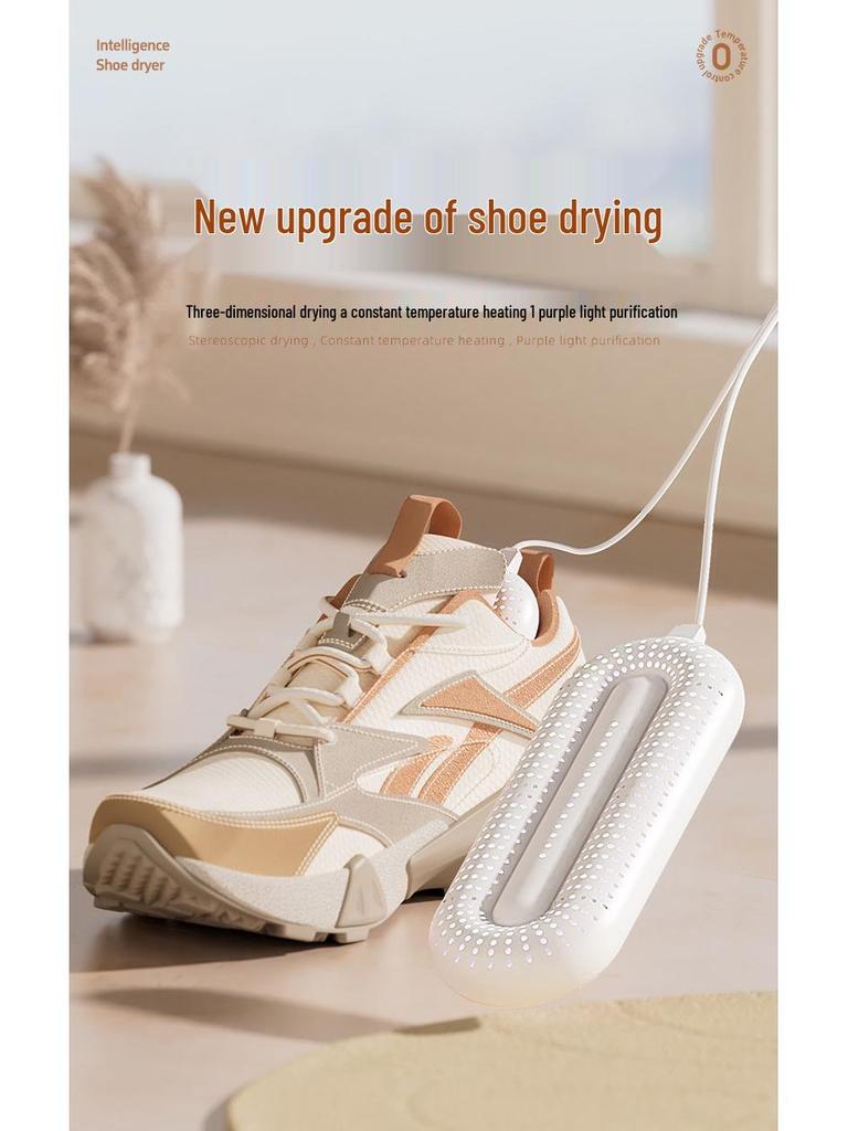Foldable Smart Shoe Dryer with Timer & Deodorizing for Shoes & Socks