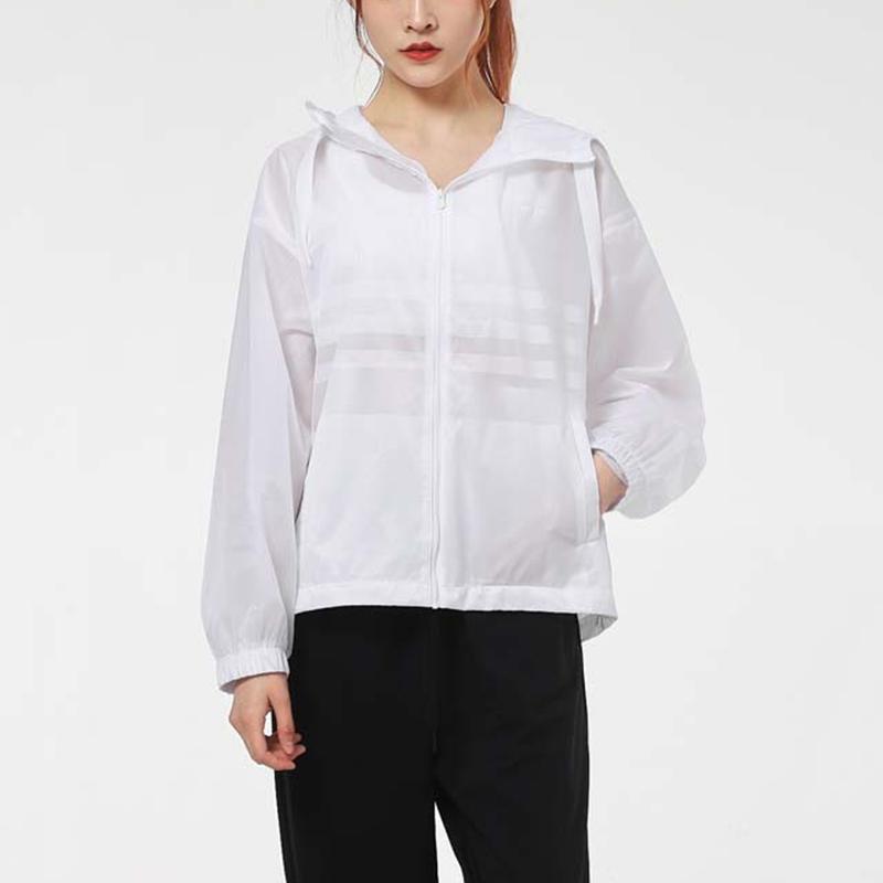 Adidas Neo Running Training Hooded Woven Jacket Women Jacket White GP5458
