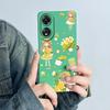 For OPPO A78 4G Phone Case CPH2565 Cover Soft Silicone Cute Panda Flower Boys Girls Painted Shell Funda Protective Casing Coque