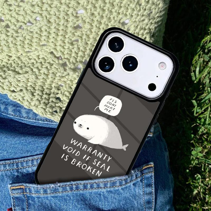 Funny Seal of Approval Phone Case Cover Compatible with for IPhone 17air 16e 15 14 13 12 11Pro Max 17 Air