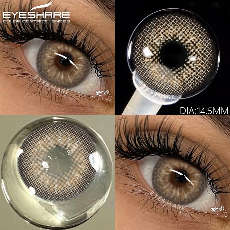 1 Pair Blue Color Contact Lenses Colored Lenses for Eye Beauty Makeup Gray Pupils Lens Yearly Cosmetic Green Contacts