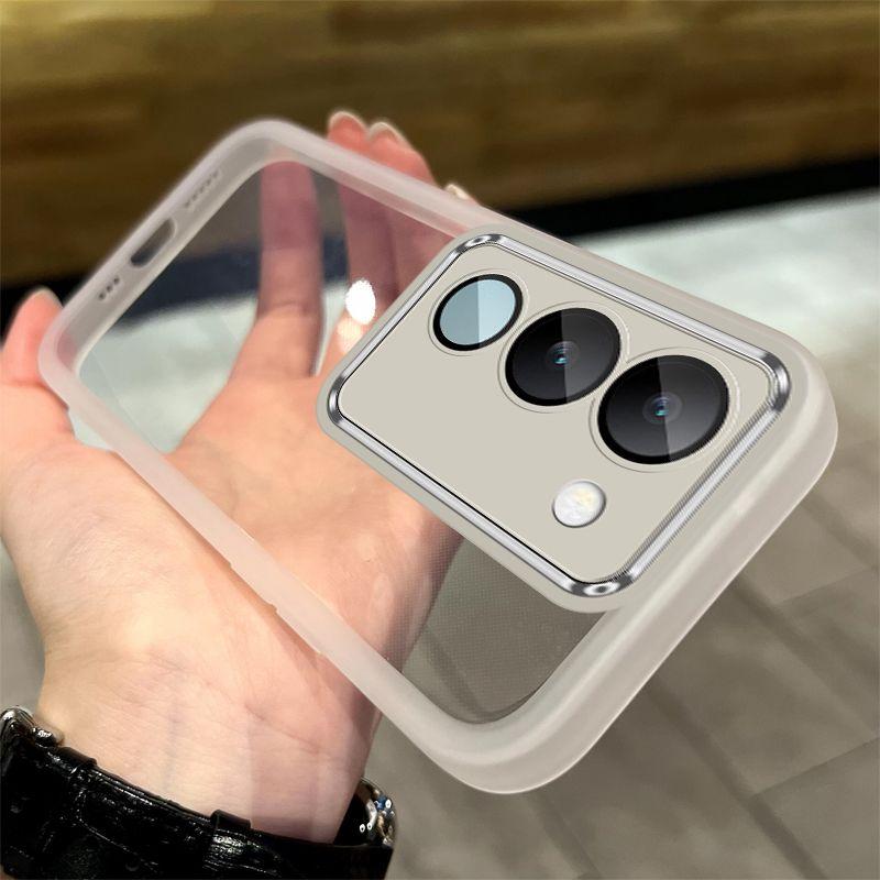 Für Vivo v40 SE Hülle Vivo V30 SE Handyhülle vivo V30 lite 4G 5G Abdeckung vivo V40se Hülle Stoßfest Galvanisiert Silikon Rückseite