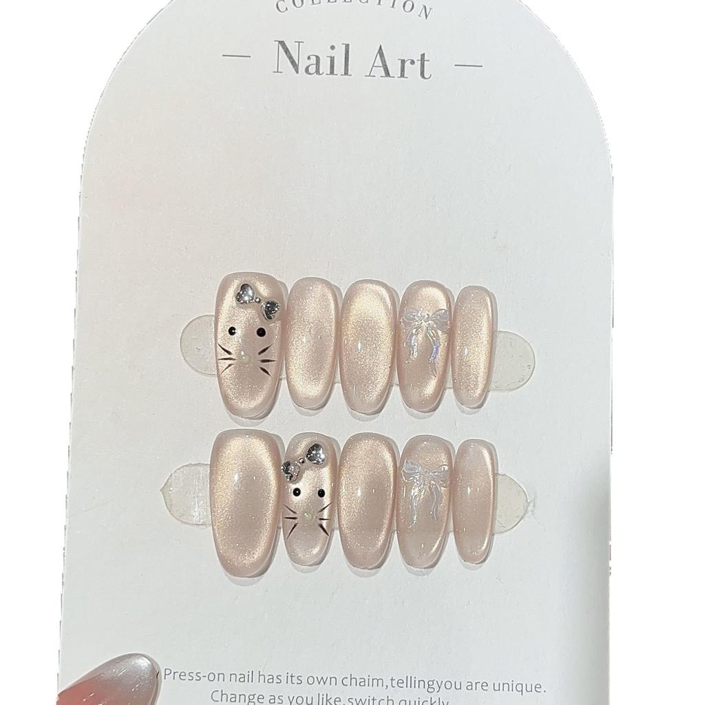 Pure Desire Kot Pure Desire Różowy Ręcznie malowany KT Wybuchający Nude Różowy Szklany Koralik Kocie Oko Do Noszenia