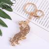 Multi-functional Keychain Pendant Sparkling Rhinestones Zodiac Tiger Shape Charm Key