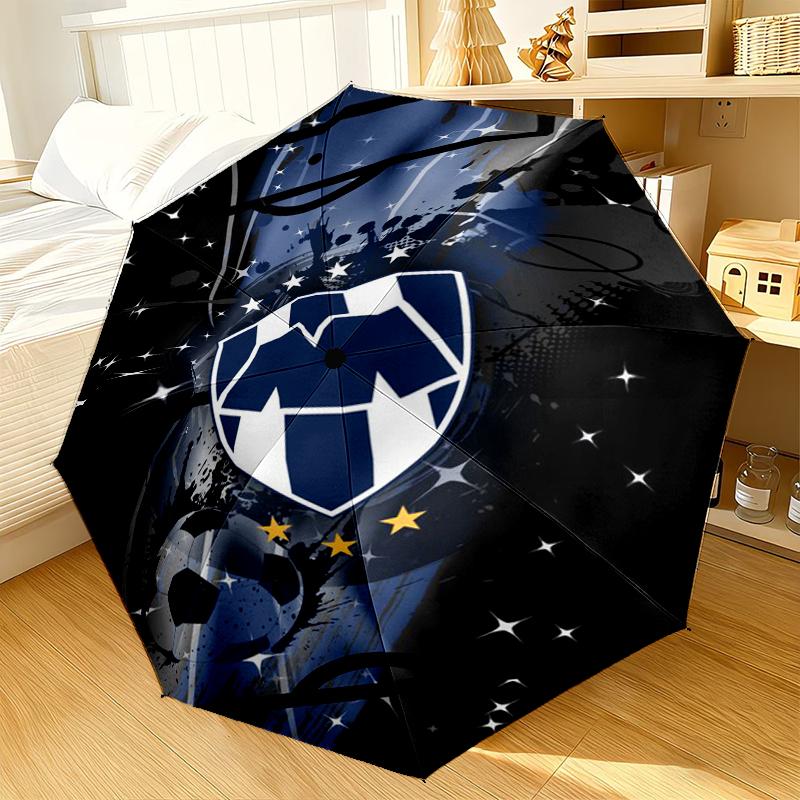 Football Club Emblem Umbrella 8-Frame for Travel, camping, Casual Lightweight Portable Umbrella, Essential for every family Holidays Gift