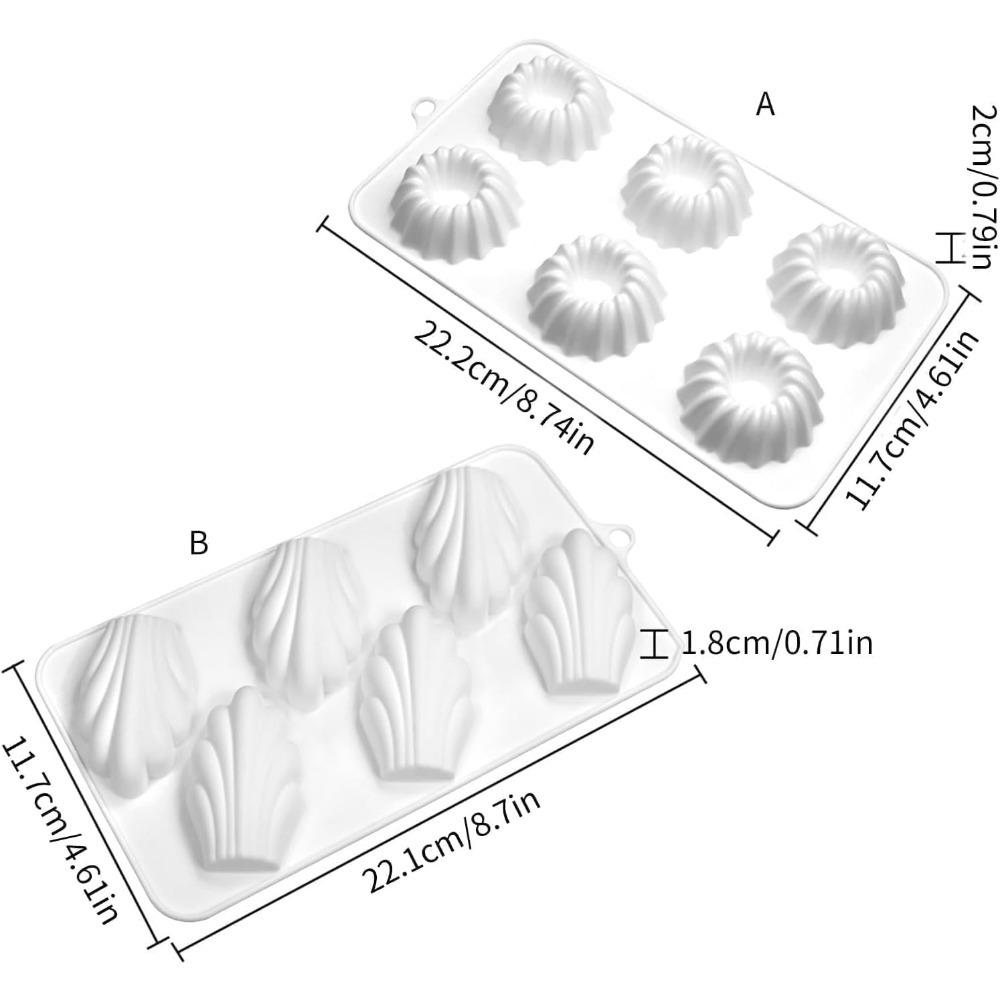 6 Hole Cake Mold Chocolate Mousse DIY Cakes Silicone Molds Candy Making Supplies Dessert Cake Decorating Tools Bakeware
