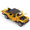 Schaal 1/32 Jeep Wrangler Gladiator pick-up truck, legering automodel gegoten metalen speelgoed terreinvoertuigen met geluid en licht collectie kindercadeau