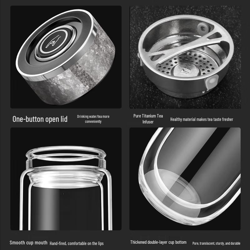 XTi-2003 One-Touch Borosilicate Glass Bottle