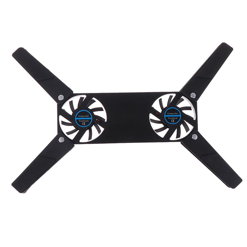 Laptop Desk Support Dual Cooling Fan Notebook Computer Stand Usb Rack Holder