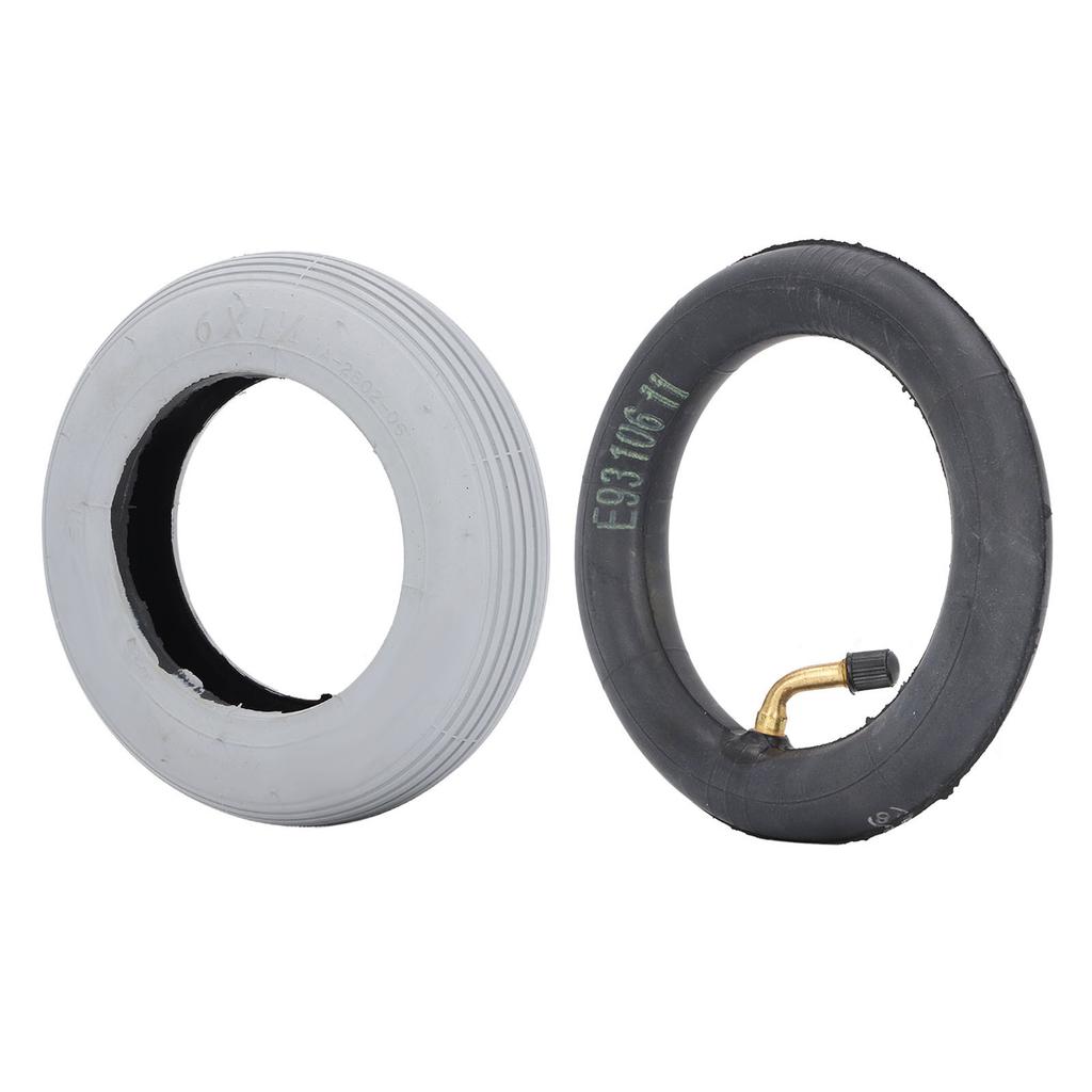 6 Inch Inflatable Tire with Outer Tyre Rubber Inner Tube Caster Wheel Tire Replacement 36PSI Load