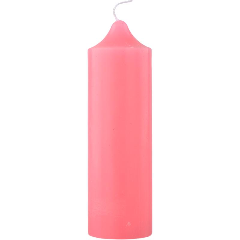 Odorless Pink & Blue Thick Wax Candles for Home Decor & Emergency Use