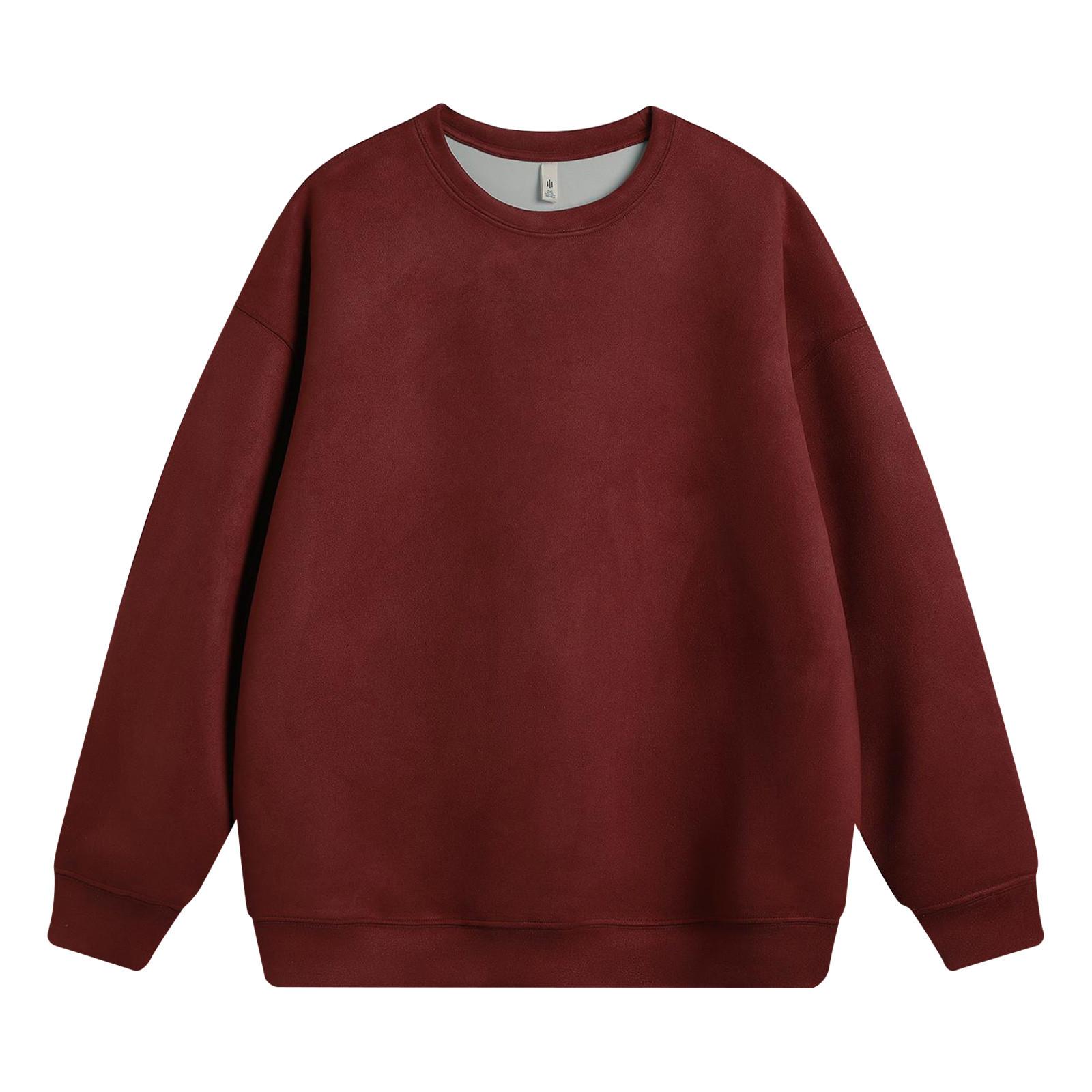 

Мужской флисовый круглый воротничок с флисовой толстовкой однотонного цвета и флисовой флисовой курткой XL винный