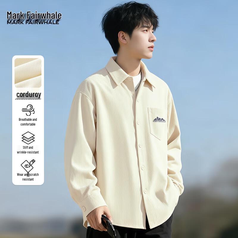 

Mark Fairwhale Men s Corduroy Long Sleeve Shirt M