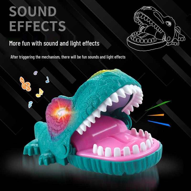 Kids' Prank Toys: Crocodile, Shark, Hippo, Dinosaur, Dog Bite Finger Challenge Game