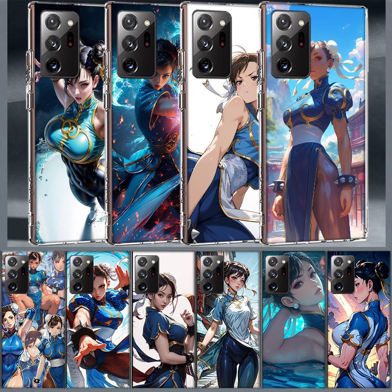 Game Anime Ch-Chun Li Phone Case for Samsung A55 A35 A25 A15 A07 A05S A16 A17 A26 A36 A37 A56 A57 Galaxy Note 20 10 A50S A71 A51