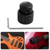 2PCS Metal Guitar Control Knobs Round Knob Set Metal Volumes Knobs for Precise Volumes Tone Tuning On Electric Guitar