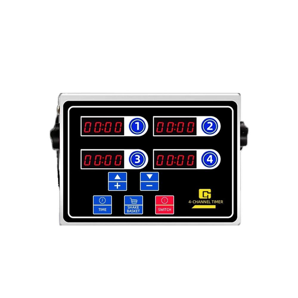 Stainless Steel Housing Commercial Kitchen Timer 4/6/8 Channel Countdown Timer Burger Shop 4 Channel