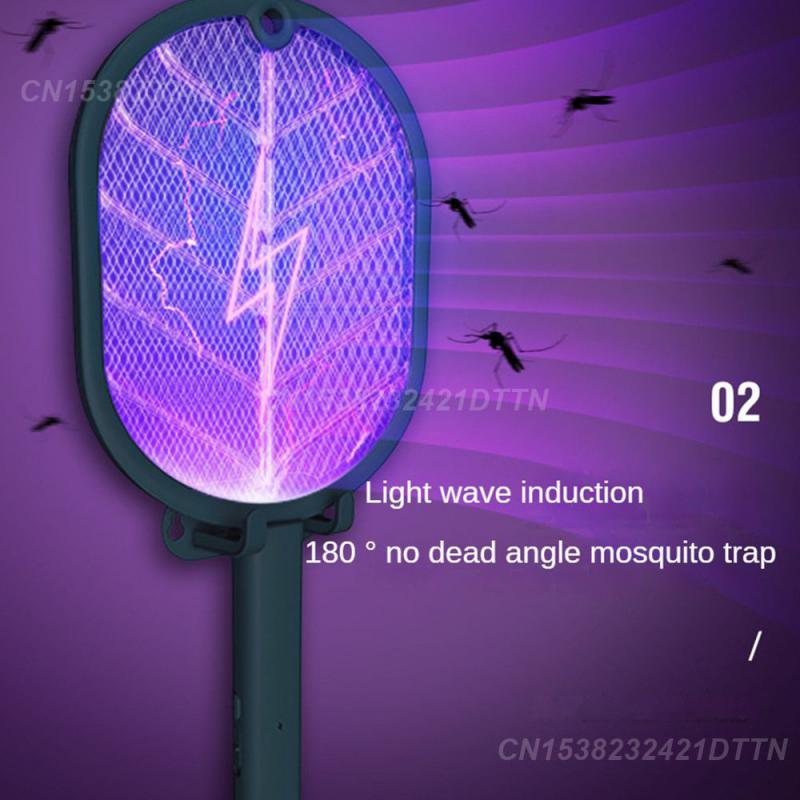 Electric Fly Swatter Electric Shocker Indoor Outdoor Fly Swatter Trap Pest Control Electric Mosquito Swatter Bug Zapper Traps