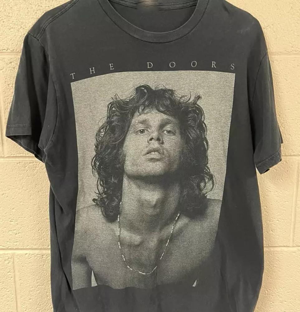 

Jim Morrison The Doors T Shirt Legend Rock Band Size S-5XL COTTON BSS183 Unisex T-Shirt S