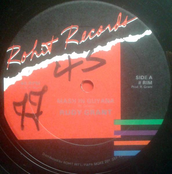 

12inch Record RUDY GRANT Mash In Guyana RIM Rohit Records US Reggae Ska Dub Used