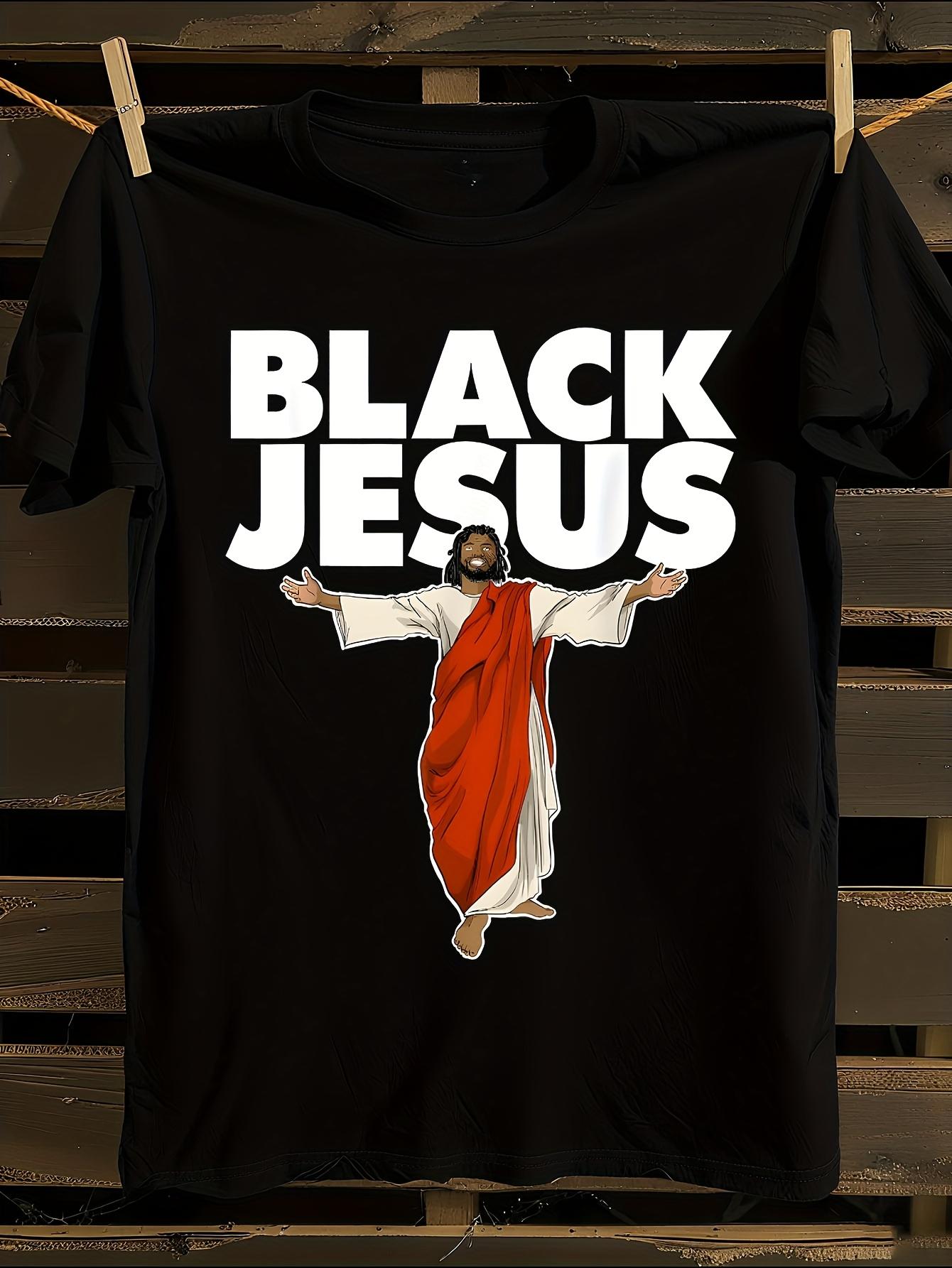 Plus Size Black Cotton T-shirt XXXXL