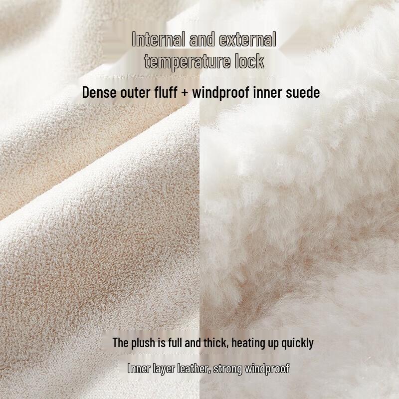 Xiangying Women's Short Faux Lamb Wool Jacket