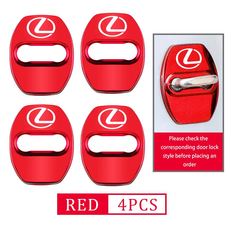 4Pcs Car Door Lock Buckle Zinc Alloy Protective Covers For Lexus IS350 ES350 IS250 IS460 IS220h IS300 LX570 UX250h