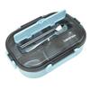1.3L Thermal Lunch Box Stainless Steel 5 Compartments Lunchbox with Chopsticks Spoon for School