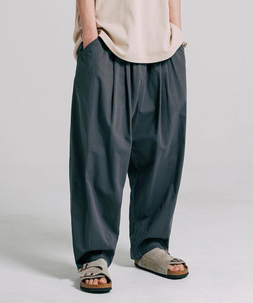 JEMUT Scone Wide Balloon Pants Charcoal Yhlp2350