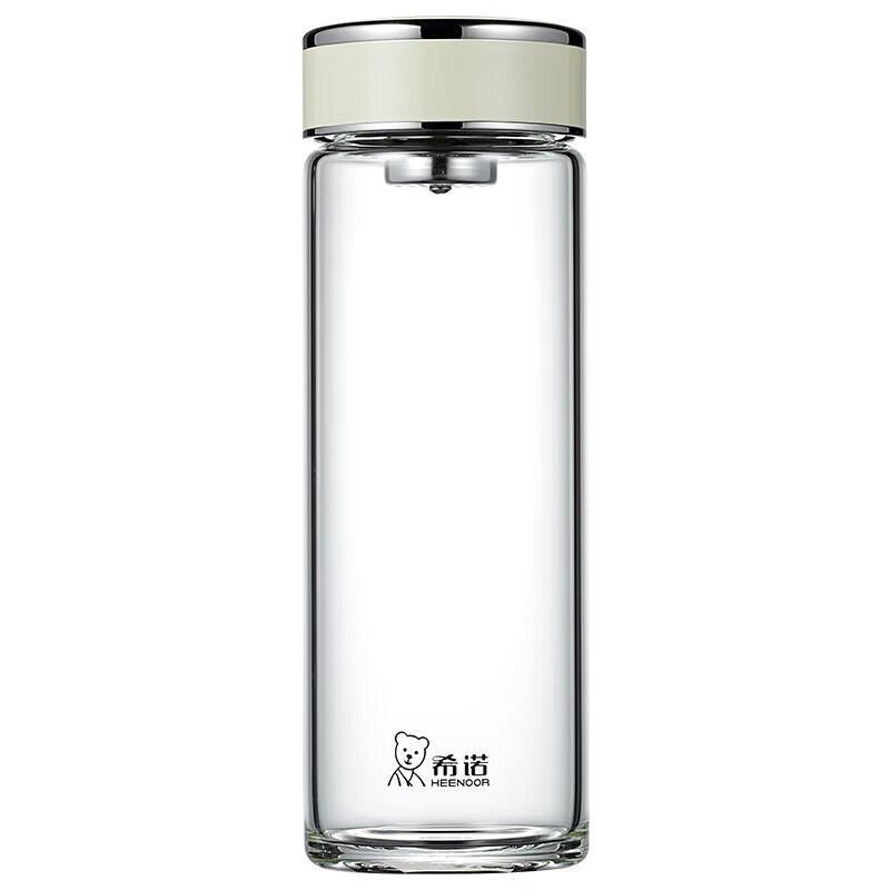 Xinuo 570ml Portable Glass Water Bottle