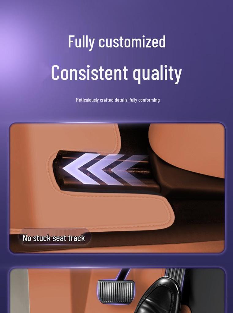 Eco-friendly Dustproof Car Floor Mats for Chery Tiggo 8 - Double-Layer Leather Interior Accessories