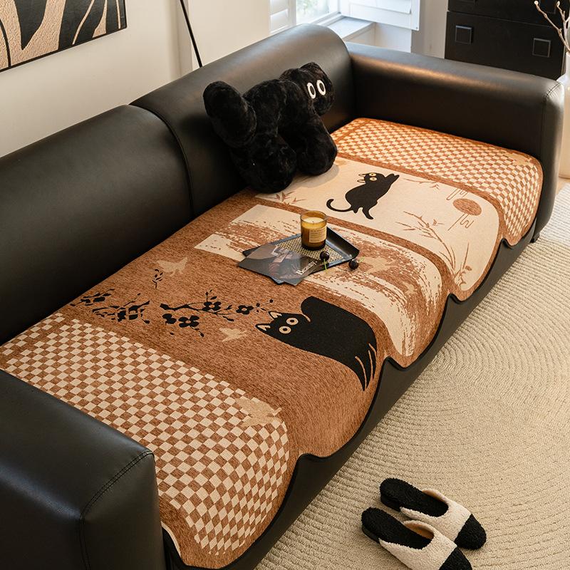 Premium Sofa Cushion  New Winter Straight Seat Cushion Non-Slip One-Piece Sofa Cover Universal In All Seasons
