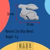 3D Running Rabbit for car Hood Fender trunk Rear Bonnet Nameplate Decal Emblem Badge Sticker