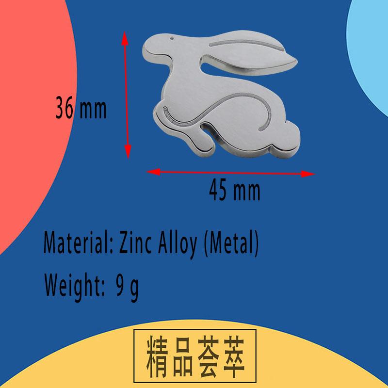 3D Running Rabbit for car Hood Fender trunk Rear Bonnet Nameplate Decal Emblem Badge Sticker
