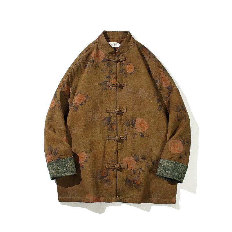 Men's Chinese Style Jacket - Spring/Autumn Hanfu Tea Suit, Zhongshan Suit, Stand-Up Collar Tang Jacket