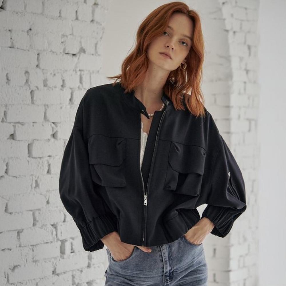 

Maxza Out Pocket Loose Fit Blouson Crop Jumper Cd08qj301on navy/FREE