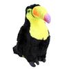 Toucan Plush Toy Soft Lifelike Simulation Portable Tropical Bird Plush for Home Decor Yellow