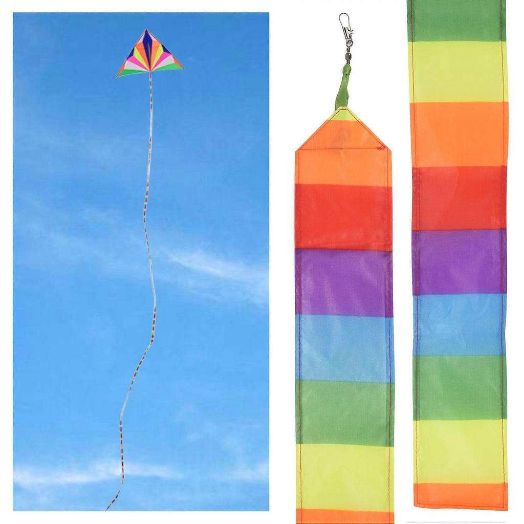 Super Nylon Stunt Drachenschwanz Regenbogenleine Drachenzubehör Kinderspielzeug