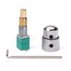 Potentiometer mit Drehschalter Rändelwelle A504 + B103 + B103 für Gitarre