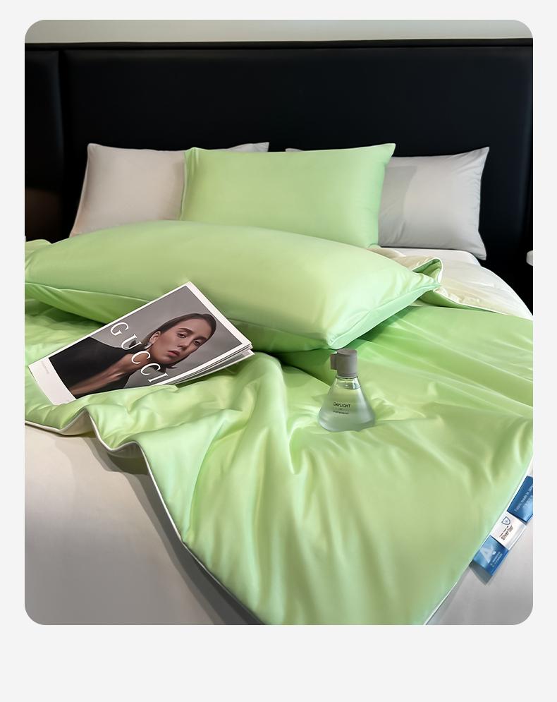 A-class Soybean Fiber Summer Cool Blanket Machine Washable Single Person Cool Feeling Silk Thin Blanket Double Ice Silk Summer Blanket Core