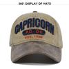 Cap Stylish Baseball Vintage Washed Embroidered Wide Brim Cotton Hat Material