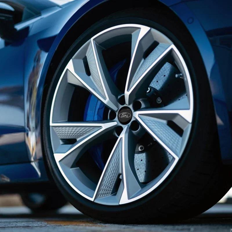Nowa Naklejka na Samochód 2026 Ford Nowy 2025 Gorąca 4 szt. Naklejka na Koło Samochodowe Logo Dekal na Felgę Dla Ford Kuga Focus Fiesta Ecospor