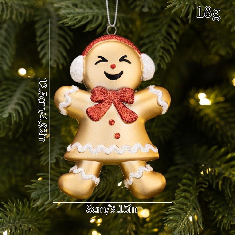 Hanging String Tree Pendant Cartoon Figurine Xmas Hanging Decor Christmas Tree Decor
