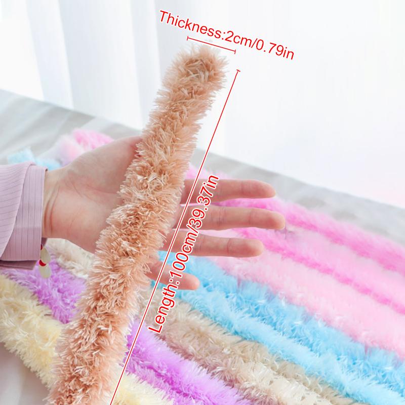 20 mm Material Kristall Sammet Vridpinne Handgjord Docka Valp Ullremsor Konstgjorda Ullremsor