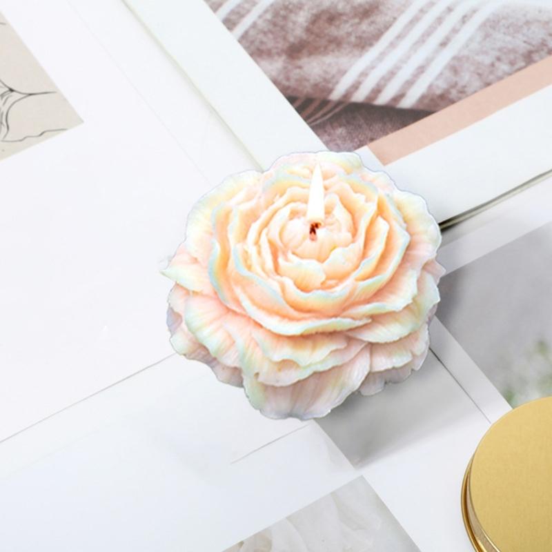 Stereo Peony Mold Resin Epoxy Crafts DIY Ornament Jewelry Candle Making Tool