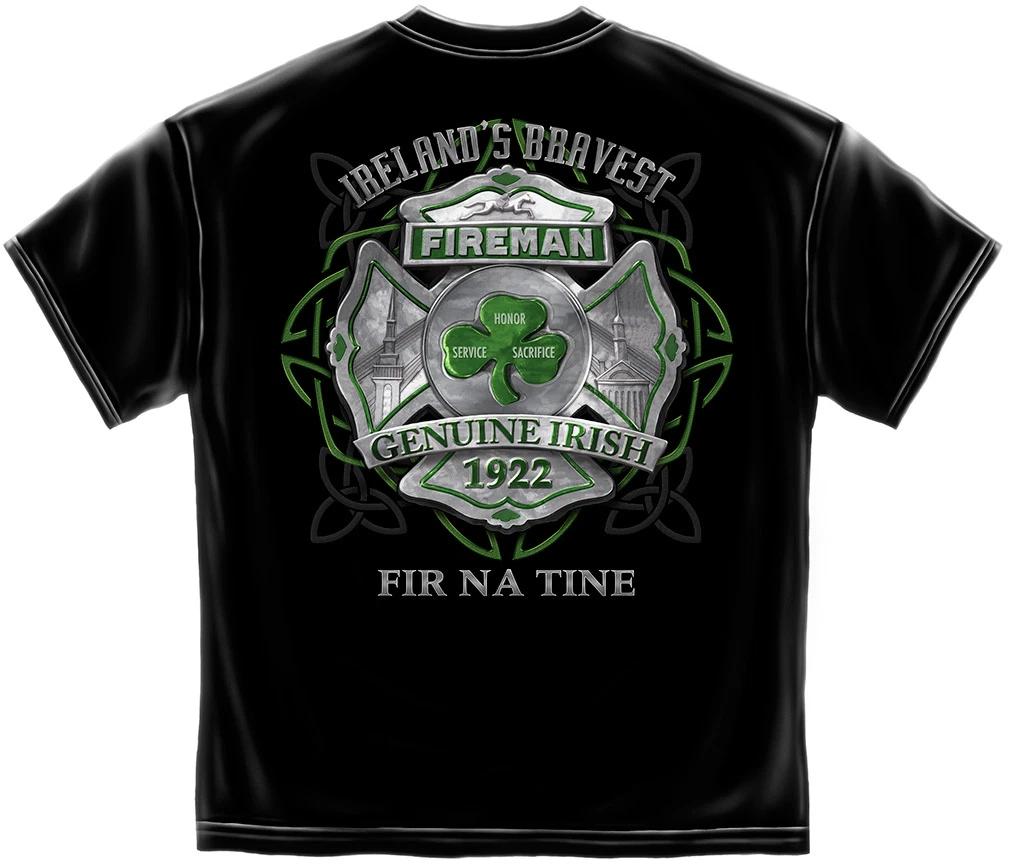 

IRELAND S BRAVEST FIREFIGHTER - T-Shirt 3XL